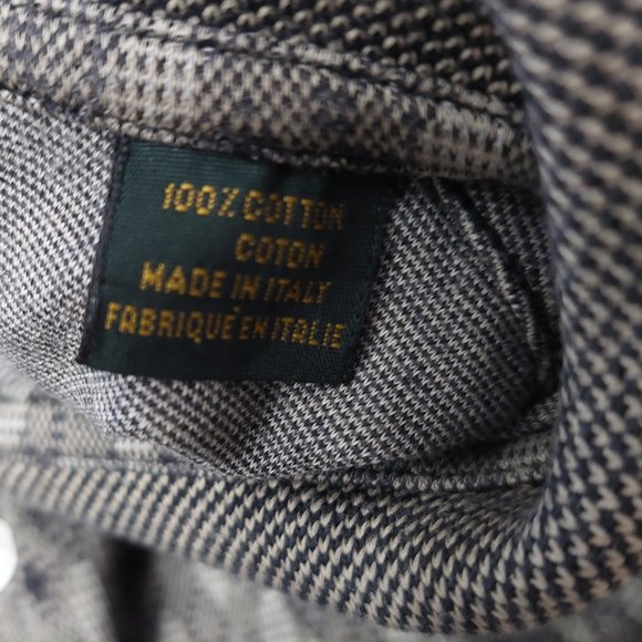 Bobby Jones Tan/ Black Patterned Polo Golf Shirt with logo Cotton Men's X-Large - Picture 10 of 12